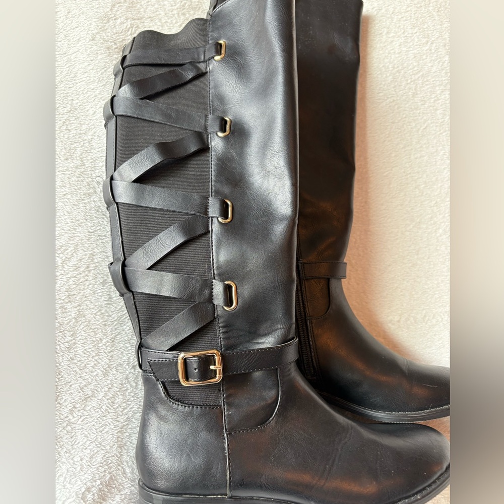 Thalia Sodi black knee high boots size 6
